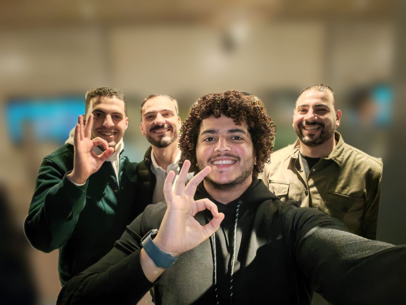 Four Stark Technology colleagues together at a team gathering