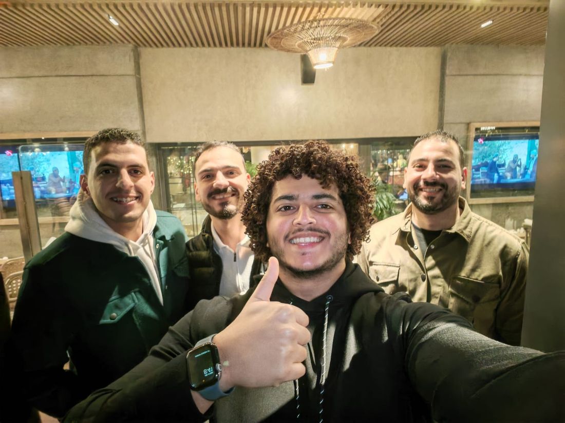 Four Stark Technology colleagues at a team evening