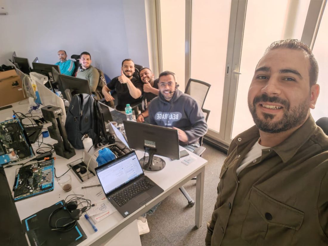 The Stark Technology engineering team at work in the office