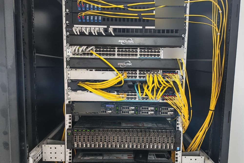 A virtualisation and storage rack delivered by Stark Technology
