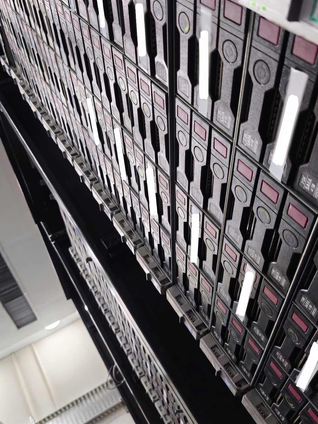 HPE ProLiant server rack elevation in a Stark Technology compute cluster build