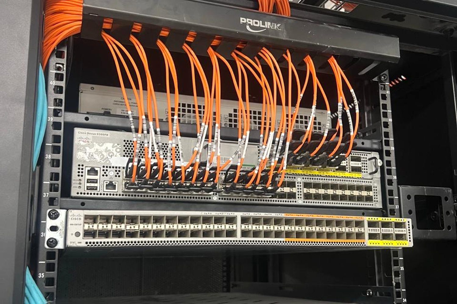 Structured cabling and patch panels installed by Stark Technology