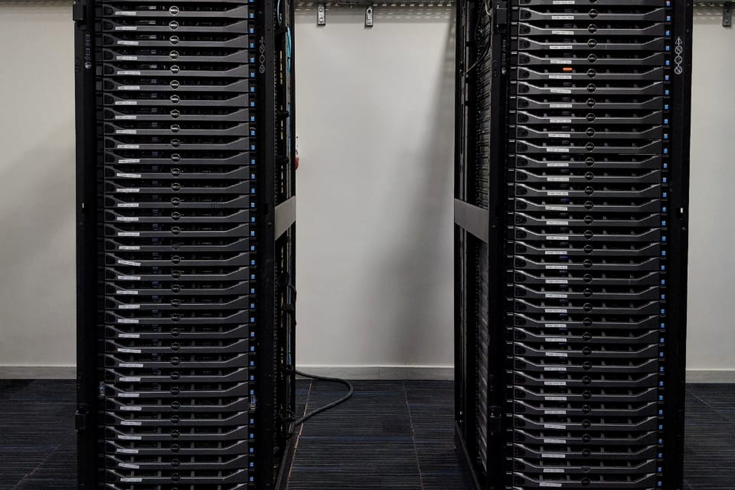 A compute and network rack delivered by Stark Technology